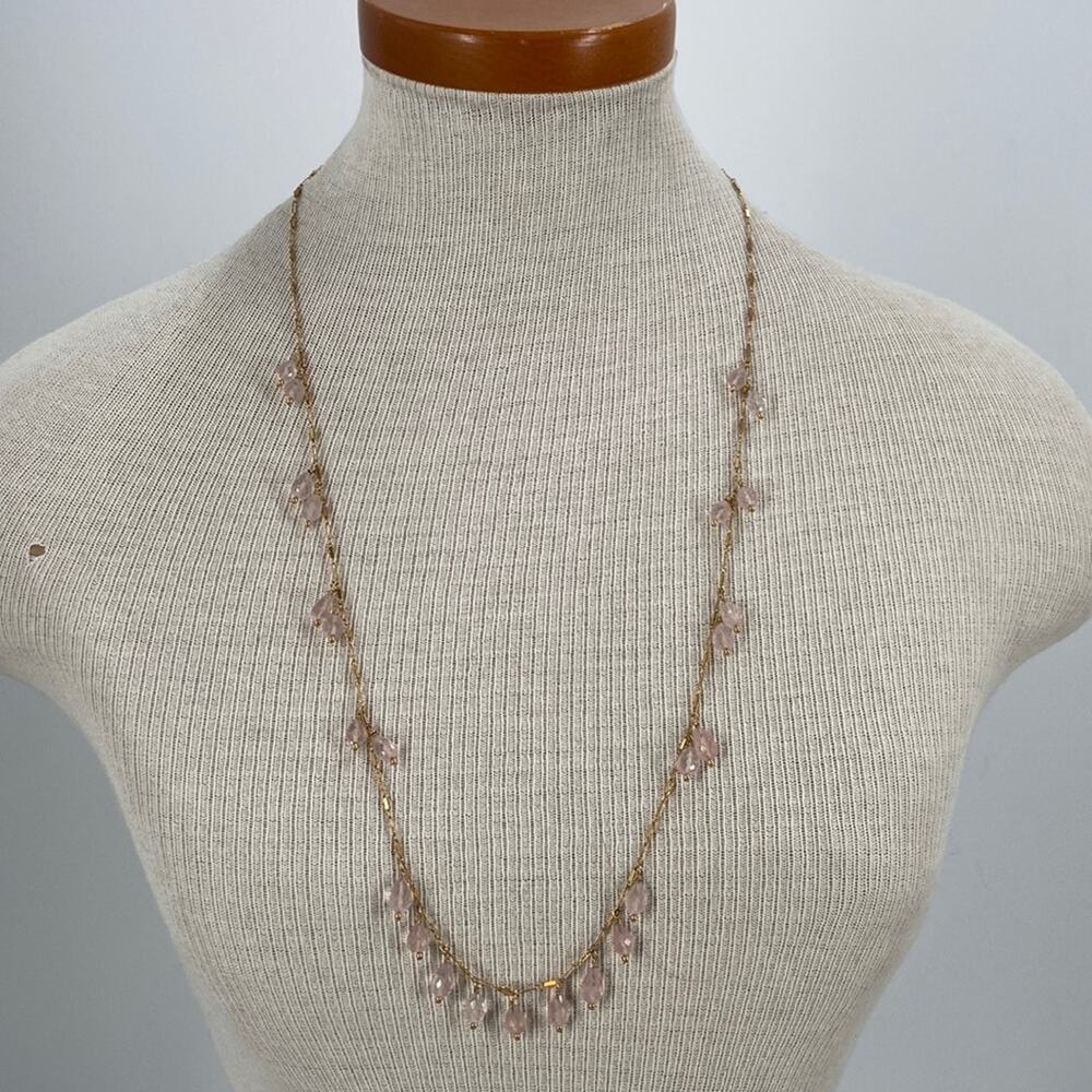 Maya Brenner pink and gold necklace